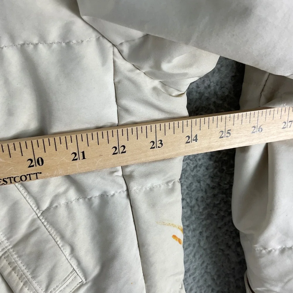 Polo Ralph Lauren Puffer Parka Mens XL‎ White Fair Stained Down Winter Jacket
